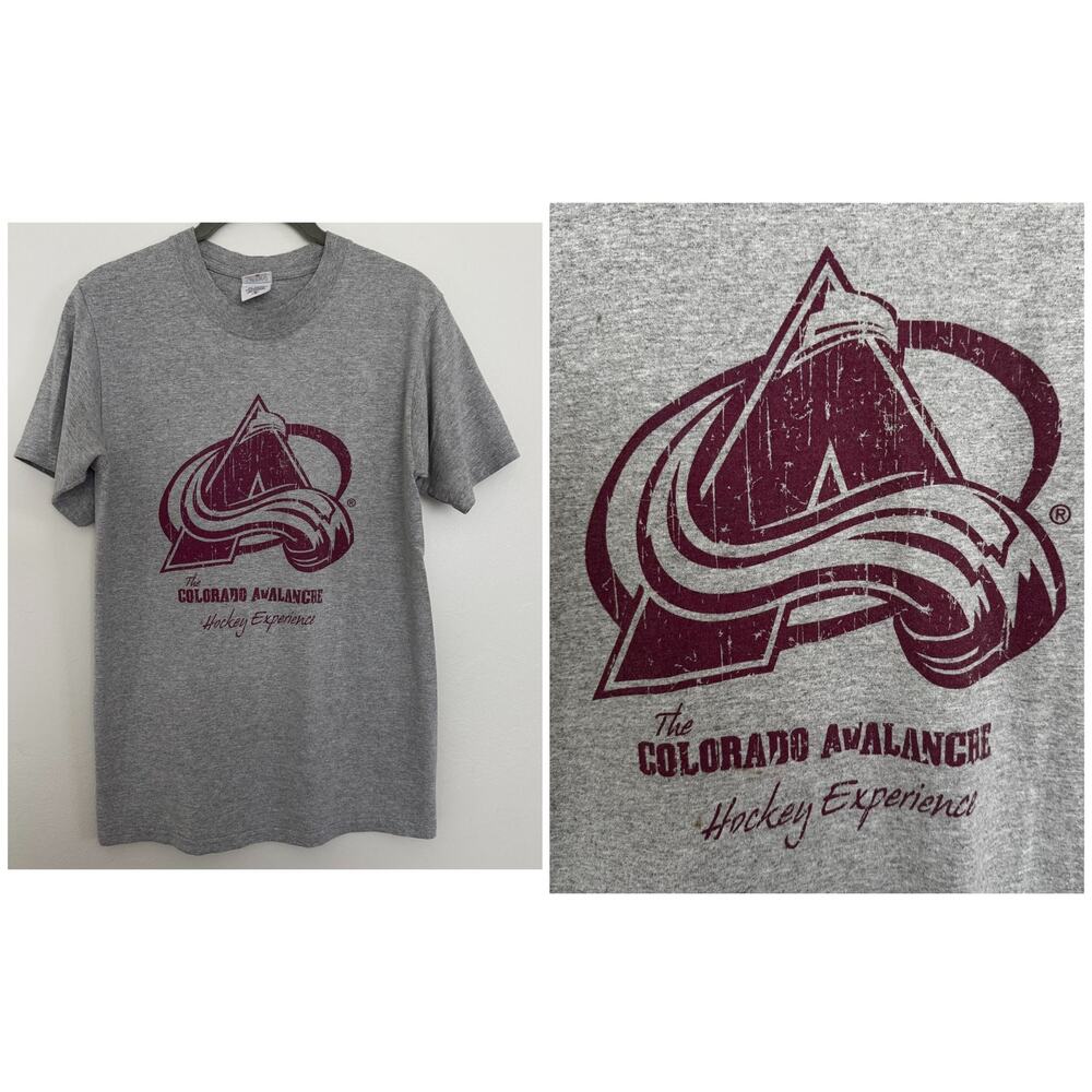 Anvil Vintage Style Colorado Avalanche NHL Hockey Tee
